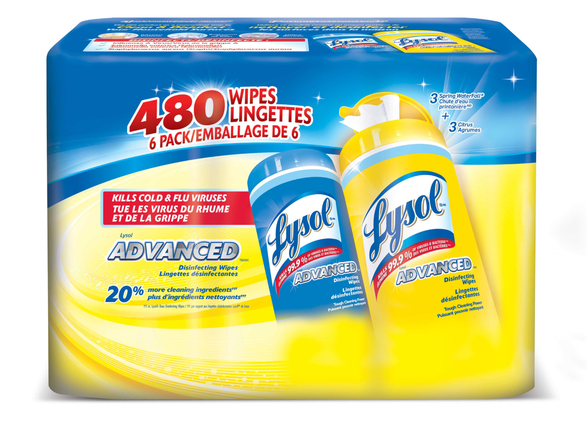 LYSOL® ADVANCED™ Disinfecting Wipes - Citrus (Canada)